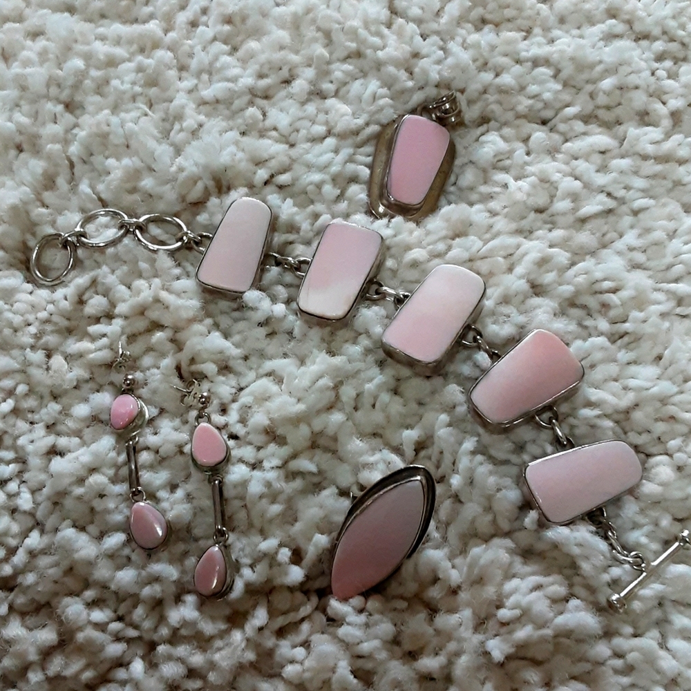 Conch Shell and Silver Jewelry